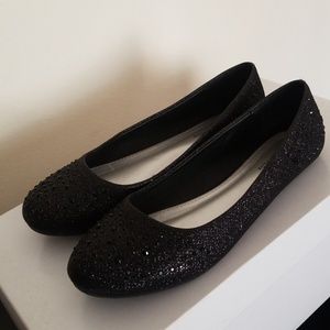 Black Sparkle Flats!